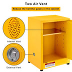 Armoire de sécurité pour produits inflammables - 17 x 17 x 22, armoire de rangement antidéflagrante avec étagère réglable, pour usage commercial, industriel et domestique