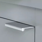 Meuble de salle de bain d'angle haut avec étagères ouvertes
