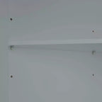 Meuble de salle de bain d'angle haut avec étagères ouvertes