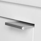 Meuble de salle de bain d'angle haut avec étagères ouvertes