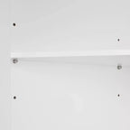 Meuble de salle de bain d'angle haut avec étagères ouvertes
