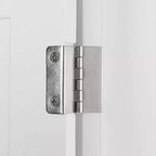 Meuble de salle de bain d'angle haut avec étagères ouvertes