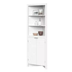 RiverRidge Madison Tall Corner Bathroom Storage Cabinet with Open Shelves