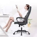 Chaise de bureau Chaise Gamer Pas Cher Chaise de Bureau en Cuir PU Chaise d'Ordinateur Exécutive Soutien Lombaire pour Femme, Homme
