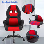 Chaise de bureau Chaise Gamer Pas Cher Chaise de Bureau en Cuir PU Chaise d'Ordinateur Exécutive Soutien Lombaire pour Femme, Homme