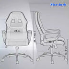 Chaise de bureau Chaise Gamer Pas Cher Chaise de Bureau en Cuir PU Chaise d'Ordinateur Exécutive Soutien Lombaire pour Femme, Homme