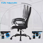 Chaise de bureau Chaise Gamer Pas Cher Chaise de Bureau en Cuir PU Chaise d'Ordinateur Exécutive Soutien Lombaire pour Femme, Homme