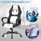 Chaise de bureau Chaise Gamer Pas Cher Chaise de Bureau en Cuir PU Chaise d'Ordinateur Exécutive Soutien Lombaire pour Femme, Homme