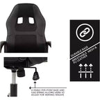 Chaise de bureau Chaise Gamer Pas Cher Chaise de Bureau en Cuir PU Chaise d'Ordinateur Exécutive Soutien Lombaire pour Femme, Homme